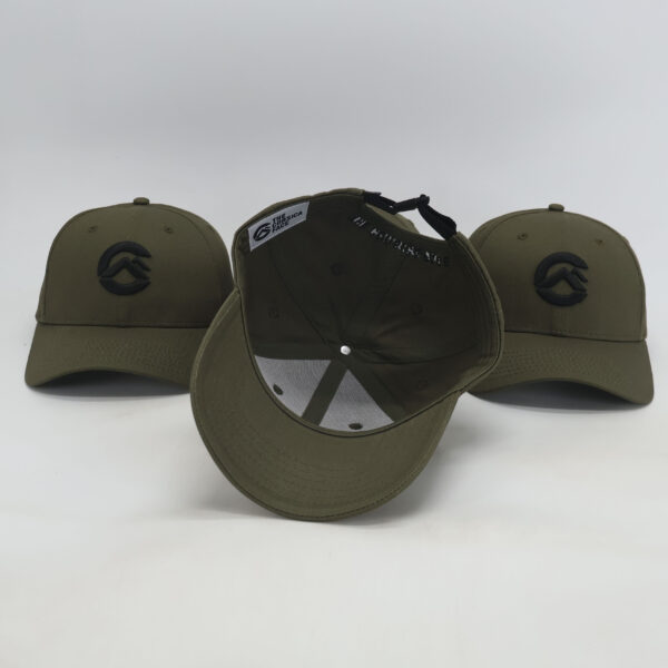 Casquette Baseball 6 Pans Vert Kaki Originals – Image 3