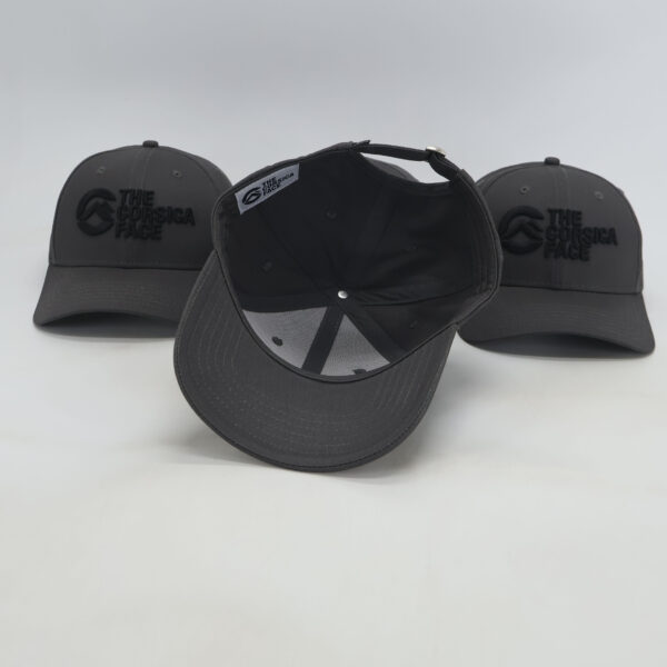 Casquette Baseball 6 Pans Gris foncé – Image 2